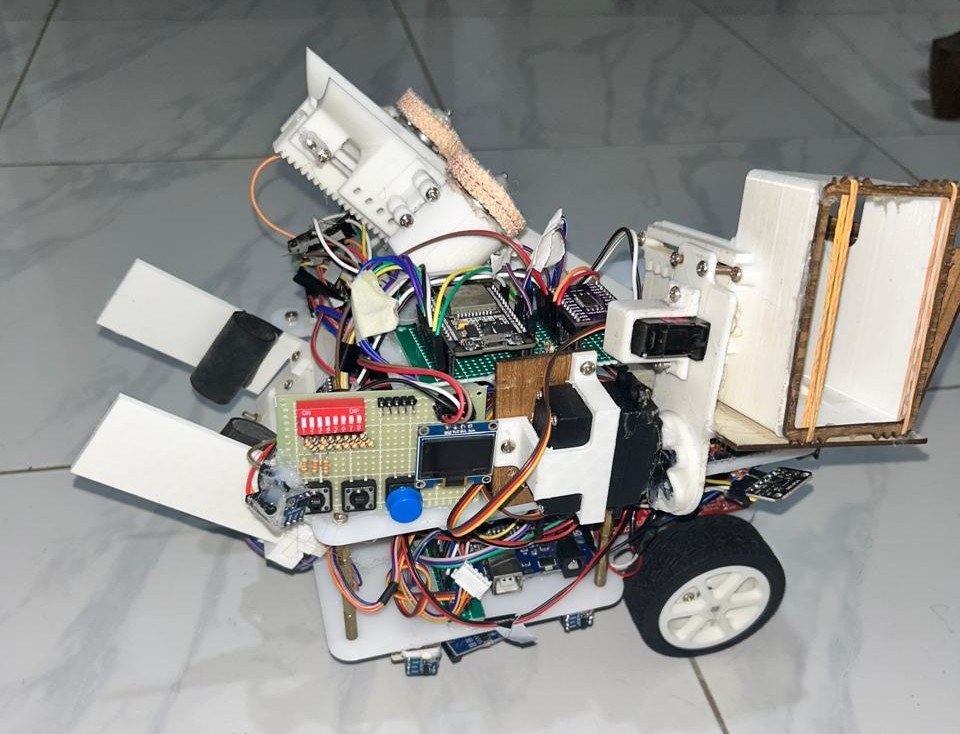 The completed competition robot
